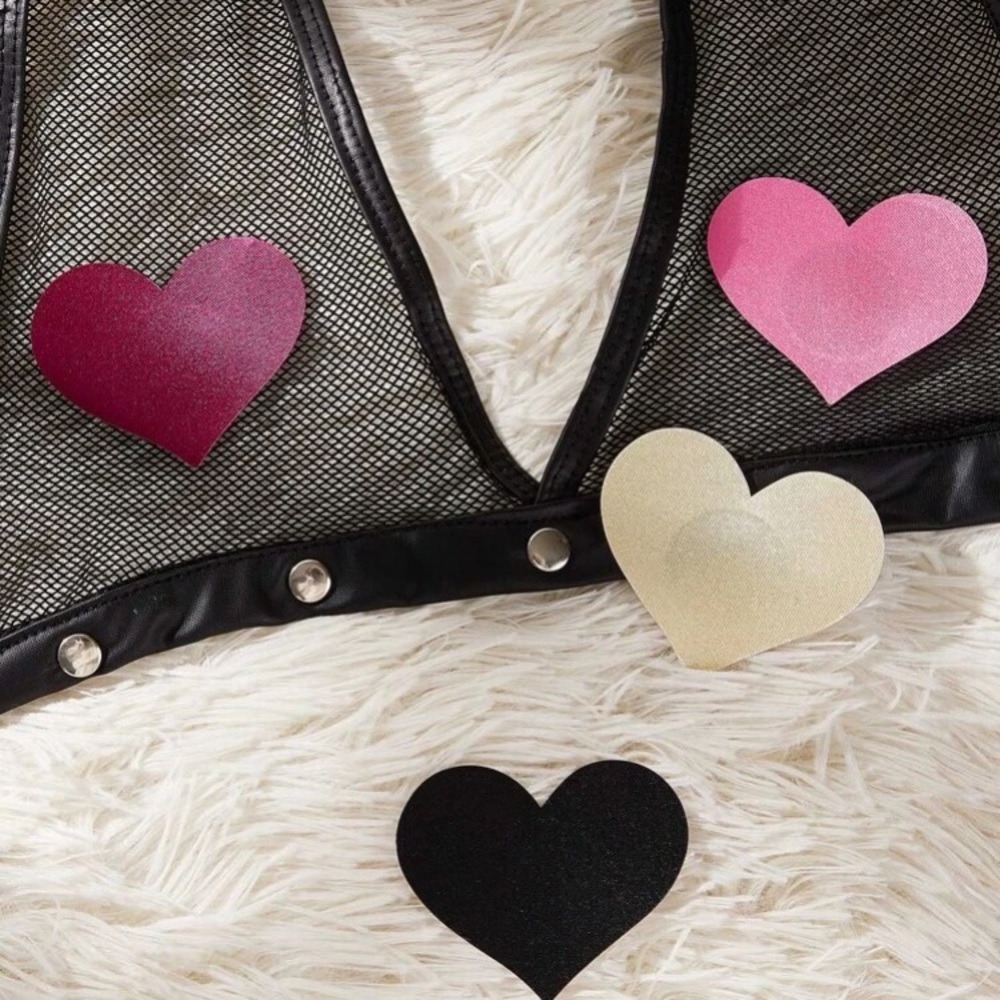 โค๏ธ Awesome Single pair of heart nipple pastie covers In various colors โค๏ธ